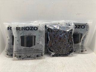 5 X RINOZO COMFY HOODIE BLANKETS IN BLACK - ONE SIZE: LOCATION - C16