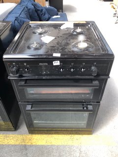 (COLLECTION ONLY) ELECTRIQ 60CM DUAL FUEL COOKER IN BLACK EQDFC360BL RRP £330: LOCATION - A5