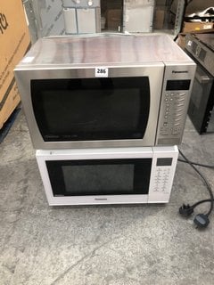 (COLLECTION ONLY) TOSHIBA DIGITAL MICROWAVE IN WHITE TO INCLUDE PANASONIC INVERTER SLIMLINE COMBI MICROWAVE IN STAINLESS STEEL: LOCATION - A5