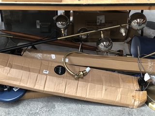 (COLLECTION ONLY) QTY OF ASSORTED INCOMPLETE LIGHTING ITEMS TO INCLUDE JOHN LEWIS & PARTNERS BROOKLYN FLOOR LAMP: LOCATION - A5