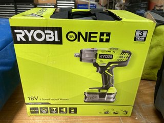 RYOBI ONE+ RI8IW3-140SF 18V 3 SPEED IMPACT WRENCH TOOL KIT - RRP £149: LOCATION - A7