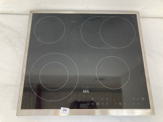 (COLLECTION ONLY) AEG OPTIFIT 58CM TOUCH CONTROL CERAMIC HOB WITH STAINLESS STEEL TRIM RRP £339: LOCATION - AR11