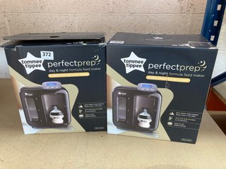 2 X TOMMEE TIPPEE PERFECT PREP DAY & NIGHT FORMULA FEED MAKERS IN BLACK: LOCATION - BR12