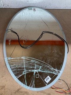 (COLLECTION ONLY) ELECTRIC OVAL MIRROR: LOCATION - BR17