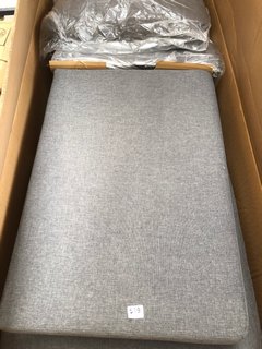 YAHEETECH 613611 L SHAPED SOFA BED IN GREY (INCOMPLETE): LOCATION - B6