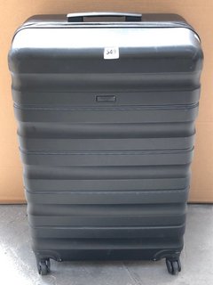 JOHN LEWIS & PARTNERS ANYDAY HARDSIDE MEDIUM SUITCASE IN BLACK: LOCATION - B7