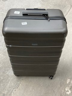 JOHN LEWIS & PARTNERS ANYDAY GIRONA 4 WHEEL MEDIUM SUITCASE IN GREY: LOCATION - B7