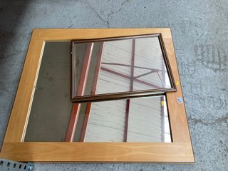 (COLLECTION ONLY) 2 X LARGE WALL MIRRORS: LOCATION - AR15