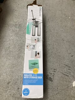 BRABANTIA WALLFIX 24M CLOTHES AIRER WITH STORAGE BOX - RRP £169: LOCATION - AR16