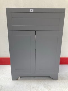 BATHROOM FREESTANDING VANITY UNIT IN GREY: LOCATION - AR8