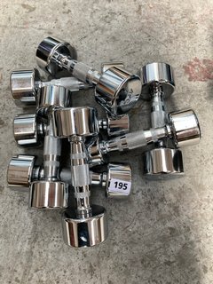 QTY OF 4KG CHROME WEIGHTS: LOCATION - A8