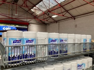 QTY OF PURELL SURFACE SANITISING WIPES: LOCATION - A8