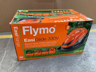 FLYMO EASIGLIDE 330V ELECTRIC HOVER COLLECT LAWNMOWER - RRP £140: LOCATION - B5