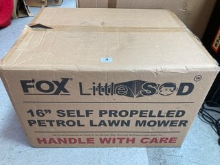 FOXES 16" SELF PROPELLED PETROL LAWN MOWER - RRP £300: LOCATION - A1