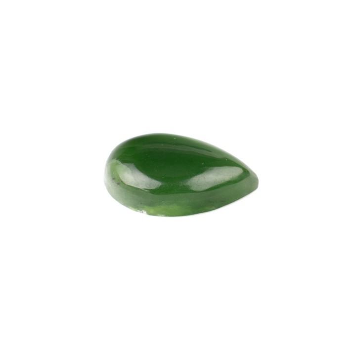 28.20ct Nephrite Jade Cabochon Pear-cut Single Gemstone (VAT Only Payable on Buyers Premium)