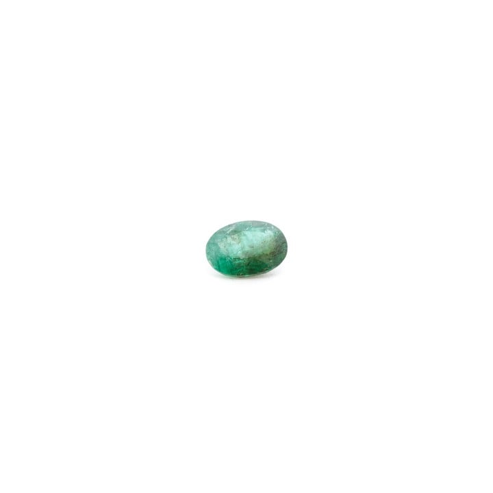 0.65ct Sandawana Emerald Faceted Oval-cut Single Gemstone.  Auction Guide: £200-£300 (VAT Only Payable on Buyers Premium)