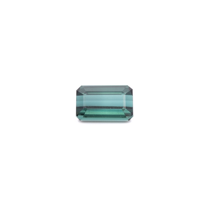 4.45ct Blue Green Tourmaline Faceted Emerald-cut Single Gemstone.  Auction Guide: £200-£300 (VAT Only Payable on Buyers Premium)