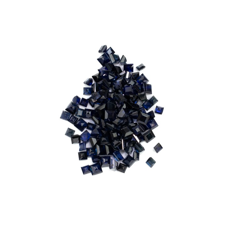 11.95ct Sapphire Faceted Square-cut Parcel of Gemstones, 2-2.5mm