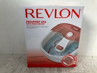 REVLON PEDIPREP SPA WITH PEDICURE SET: LOCATION - D16