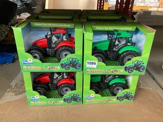 QTY OF FUN LEISURE FARM LAND TOY TRACTORS: LOCATION - D14