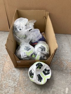 QTY OF ASSORTED ITEMS TO INCLUDE QTY OF NIKE SMALL SPORT FOOTBALLS IN WHITE/GREEN/BLACK: LOCATION - D14