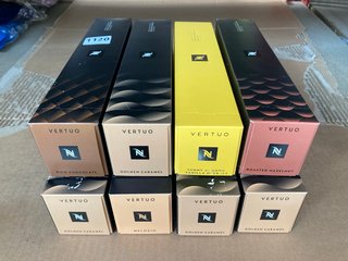 8 X ASSORTED FLAVOUR NESPRESSO COFFEE POD PACKS BB: 05/25: LOCATION - D13