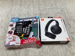 3 X ASSORTED ITEMS TO INCLUDE JBL TUNE 520 BLUETOOTH HEADSET: LOCATION - A6