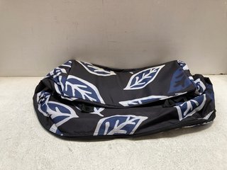 TRIPP BOLD LEAF HARD LARGE HOLDALL IN SLATE/BLUE: LOCATION - A7