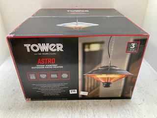 TOWER ASTRO 1500W HANGING OUTDOOR PATIO HEATER: LOCATION - A9