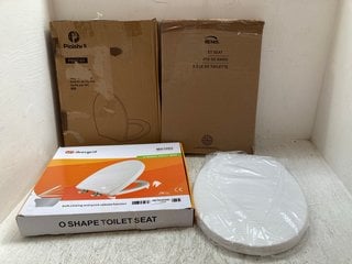 4 X ASSORTED TOILET SEATS: LOCATION - A13