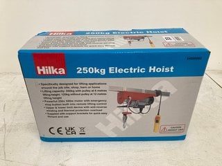 HILKA 250KG ELECTRIC HOIST RRP: £155: LOCATION - WHITE BOOTH