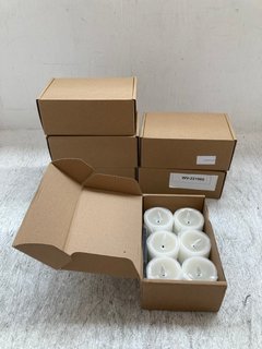 6 X FLAMELESS CANDLE SETS: LOCATION - A17