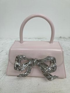 SELF PORTRAIT CAPRI MINI BAG IN LIGHT PINK RRP - £350: LOCATION - WHITE BOOTH