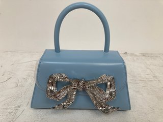 SELF PORTRAIT CAPRI MINI BAG IN LIGHT BLUE RRP - £330: LOCATION - WHITE BOOTH