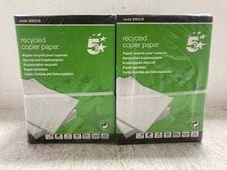 PACK OF 2 X 5 STAR RECYCLED COPIER PAPER: LOCATION - A17