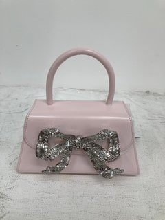 SELF PORTRAIT CAPRI MINI BAG IN LIGHT PINK RRP - £350: LOCATION - WHITE BOOTH