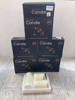 5 X FLAMELESS LED CANDLES: LOCATION - A18