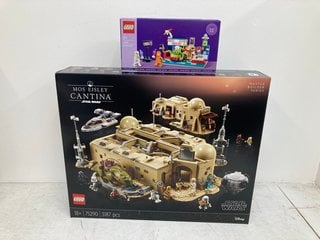 LEGO STAR WARS MOS EISLEY CANTINA BUILD KIT MODEL: 75290 TO INCLUDE LEGO LIMITED EDITION ALIEN SPACE DINER BUILD KIT MODEL: 40687 RRP - £264: LOCATION - WHITE BOOTH