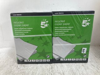 PACK OF 2 X 5 STAR RECYCLED COPIER PAPER: LOCATION - B20