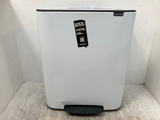 BRABANTIA BO PEDAL BIN WITH 2 INNER BUCKETS RRP - £164: LOCATION - B9