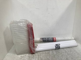 3 X ASSORTED ITEMS TO INCLUDE PACK OF SEA WHITE CARTRIDGE PAPER ROLLS: LOCATION - B4