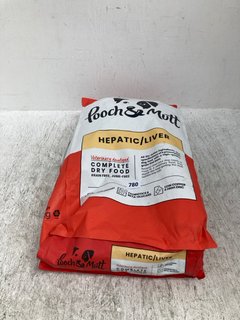 POOCH & MUTT HEPATIC/LIVER COMPLETE DRY DOG FOOD 10KG BB: 08/24: LOCATION - C1