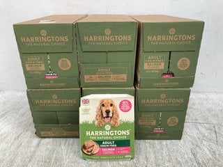 6 X MULTI PACKS OF HARRINGTONS SALMON WITH POTATO AND VEGETABLES WET DOG FOOD BB: 03/26: LOCATION - C2