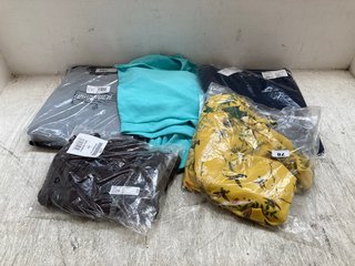 QTY OF ASSORTED WOMENS CLOTHING TO INCLUDE OASIS SHORT SLEEVED BIRD AND FLORAL PATTERNED DRESS IN YELLOW SIZE: 14: LOCATION - A2