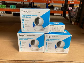 3 X TAPO PAN/TILT HOME SECURITY WIFI CAMERAS TO INCLUDE TAPO MINI SMART WIFI SOCKET: LOCATION - C6