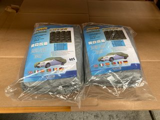 2 X CAR COVERS FOR LARGE CARS: LOCATION - C10