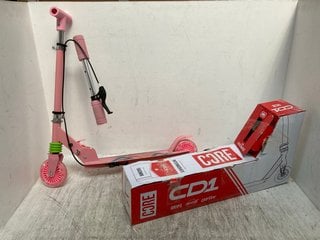 SCOOTER IN PINK MODEL: TB-H208 TO INCLUDE CORE CD1 COMPLETE SCOOTER IN BLACK AND GREEN: LOCATION - C14