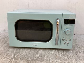 DUNELM RETRO 800W MICROWAVE IN SEA FOAM: LOCATION - C15