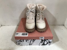 MODA IN PELLE ZERMATT WOMEN'S BOOTS - CREAM - UK 4 - RRP £169