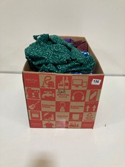 BOX OF ASSORTED ADULTS CLOTHING TO INCLUDE DENIM & CO ACTIVE WOMEN'S LONG SLEEVE - ANIMAL PRINT GREEN SIZE XS